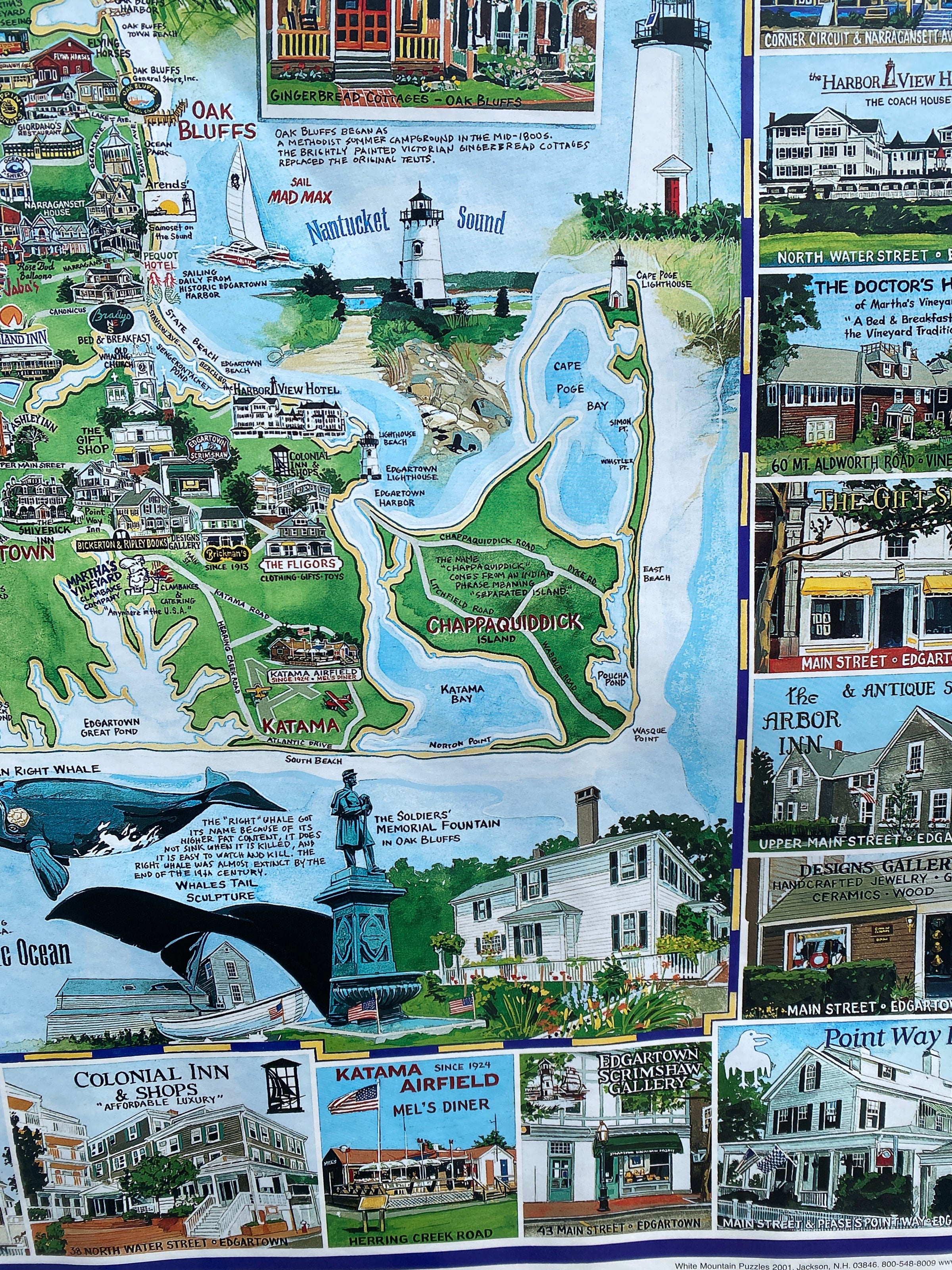 Martha's Vineyard White Mountain Poster | Chicken Alley Thrift